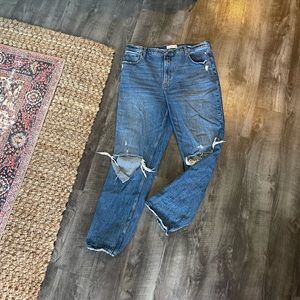 Abercrombie 90s ultra high rise straight Jeans TALL 33